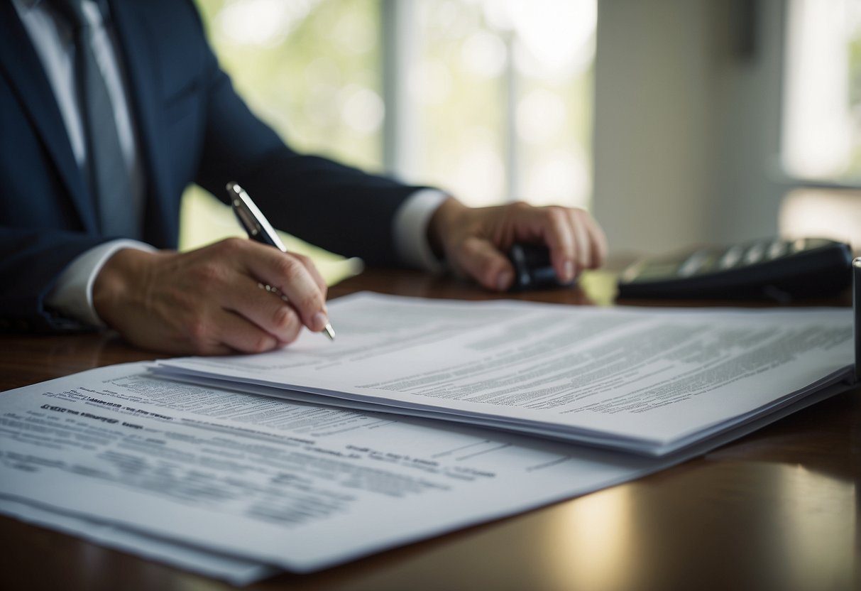 A mortgage broker reviews documents, negotiates terms, and secures the best mortgage for a client's dream home